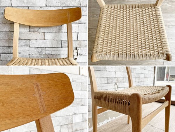 カールハンセン&サン Carl Hansen&Son CH23 ダイニングチェア オーク材  ソープフィニッシュ ハンス・J・ウェグナー  初日限定刻印入 B ●