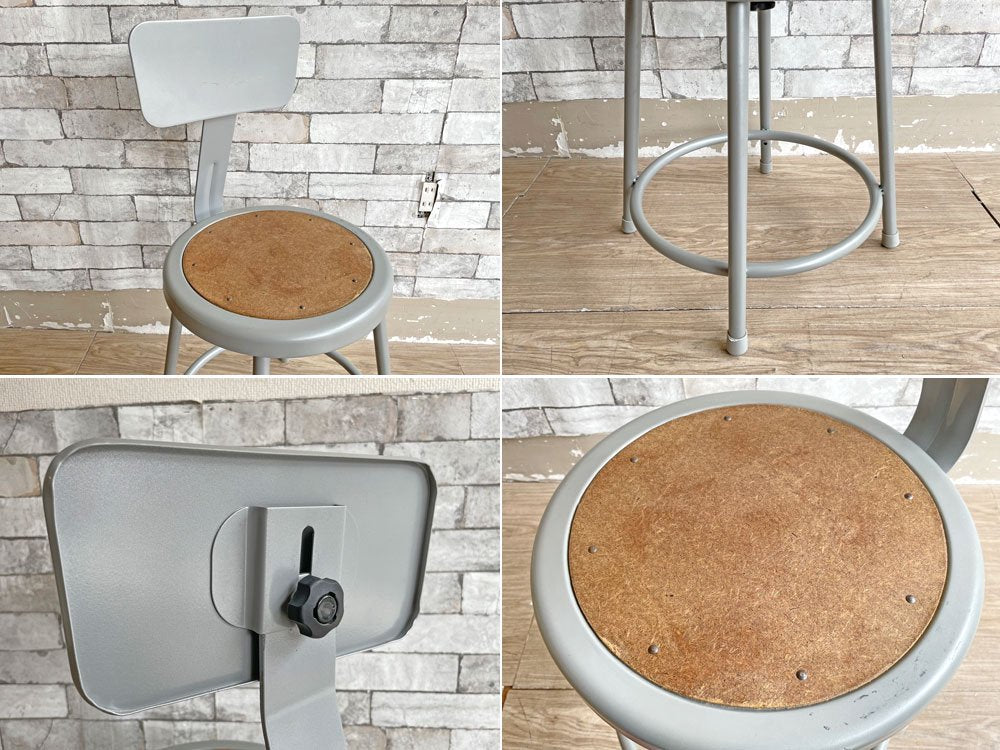 ラボスツール LAB STOOL Sサイズ バックレスト付き チェア インダストリアル パシフィックファニチャーサービス P.F.S取扱 ●