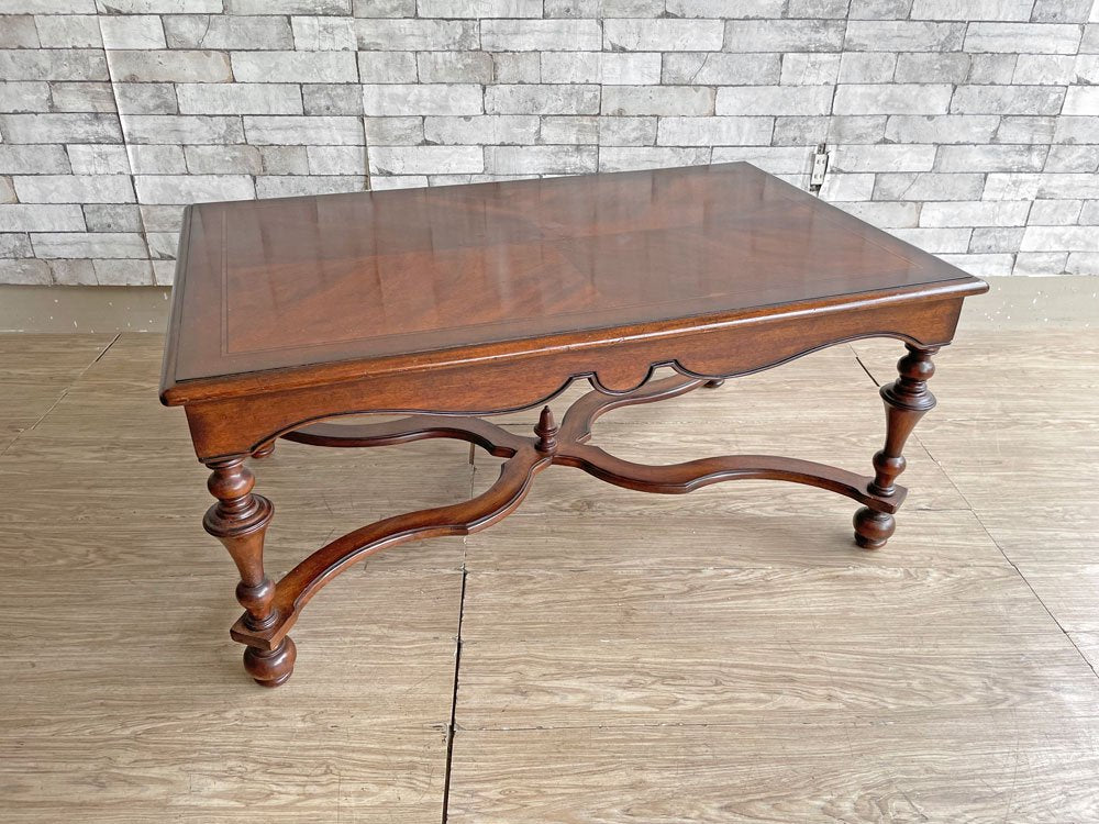 ヨーロピアンクラシカルデザイン European Classical エクステンション コーヒーテーブル センターテーブル 伸長式 W109-165cm ●