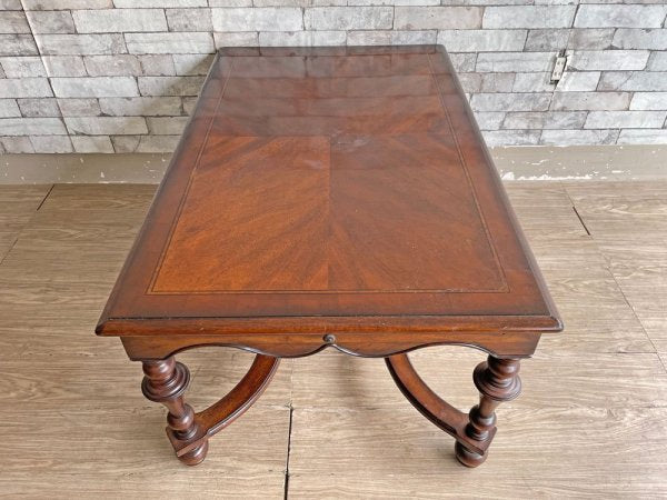 ヨーロピアンクラシカルデザイン European Classical エクステンション コーヒーテーブル センターテーブル 伸長式 W109-165cm ●