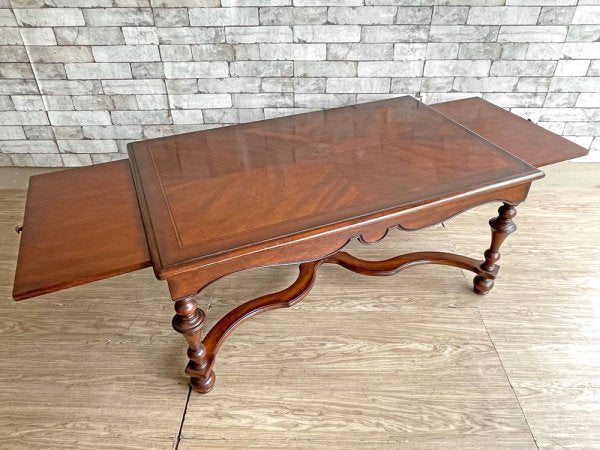 ヨーロピアンクラシカルデザイン European Classical エクステンション コーヒーテーブル センターテーブル 伸長式 W109-165cm ●