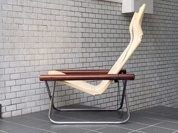 ニーチェア エックス Ny chair X フォールディングチェア ラウンジチェア ビンテージ ヤマハ YAMAHA ホワイト 新居猛 MoMA ■