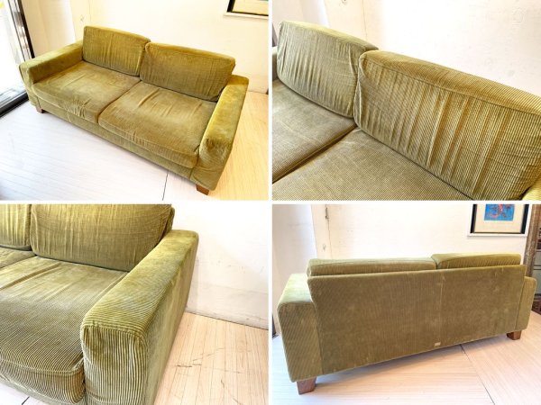 ジャーナルスタンダードファニチャー journal standard Furniture リヨン ソファ LYON SOFA 2シーターソファ コーデュロイ生地 カバーリング クッション ★