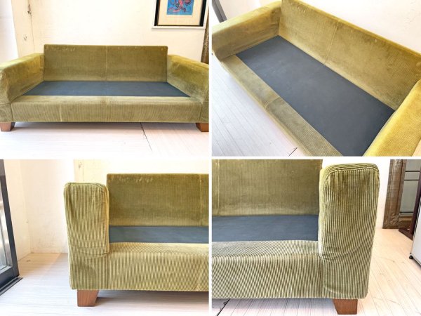 ジャーナルスタンダードファニチャー journal standard Furniture リヨン ソファ LYON SOFA 2シーターソファ コーデュロイ生地 カバーリング クッション ★