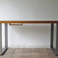 インダストリアルデザイン Industrial design デスク ワーキングテーブル ウォールナット天板 × 鉄脚 W140cm ◇