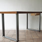 インダストリアルデザイン Industrial design デスク ワーキングテーブル ウォールナット天板 × 鉄脚 W140cm ◇