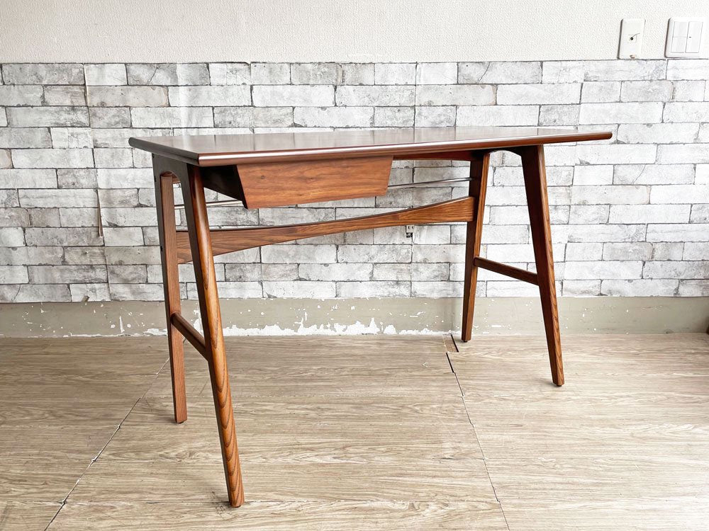 アクメファニチャー ACME Furniture デルマー DELMAR デスク 作業机 ウォールナット材 抽斗付き W110cm ●