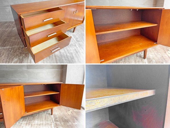 パシフィックファニチャーサービス PACIFIC FURNITURE SERVICE HD CABINET L サイドボード バーチ材 W149cm P.F.S. ミッドセンチュリー ♪