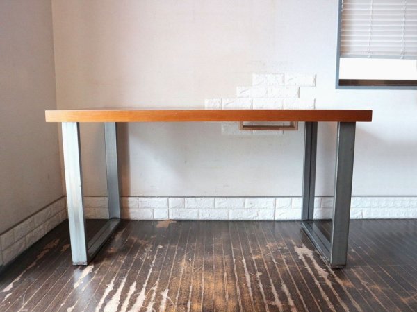 アクメ ファニチャー ACME Furniture 木製天板×鉄脚 デスク ワークテーブル 作業机 オーダーメイド W140 インダストリアル ◎