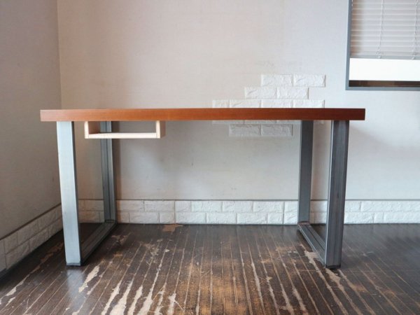 アクメ ファニチャー ACME Furniture 木製天板×鉄脚 デスク ワークテーブル 作業机 オーダーメイド W140 インダストリアル ◎