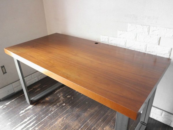 アクメ ファニチャー ACME Furniture 木製天板×鉄脚 デスク ワークテーブル 作業机 オーダーメイド W140 インダストリアル ◎