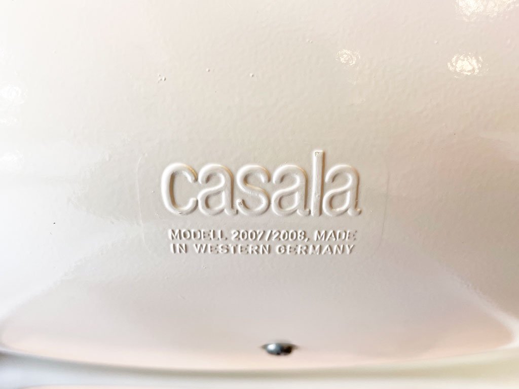 カサラ CASALA カサリノ Cassalino アームチェア Model 2008 スタッキングチェア Alexander Begge 座面張り替え済み イエロー 西ドイツ スペースエイジ ★