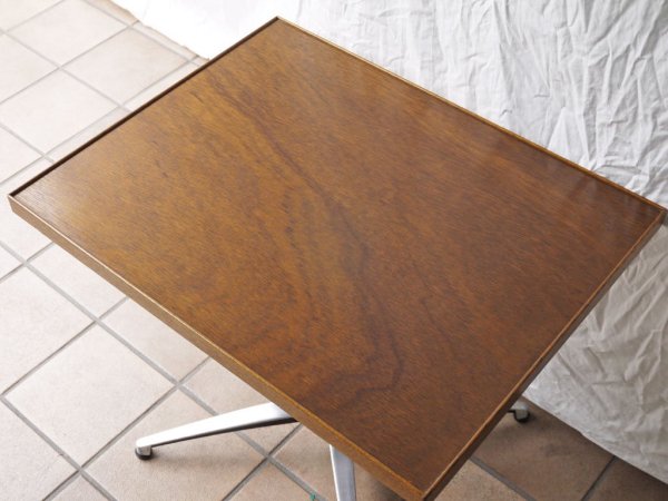 パシフィックファニチャーサービス PACIFIC FURNITURE SERVICE サイドテーブル ラワン突板 60×47cm コーヒーテーブル ミッドセンチュリーデザイン ◇