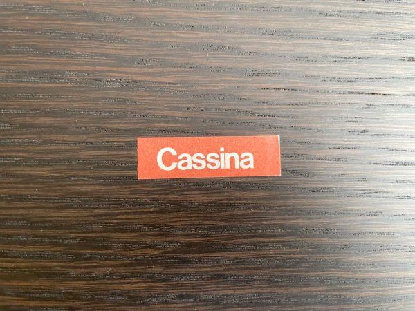 カッシーナ Cassina 261 ノート NOTE サイドテーブル ローテーブル オーク材 ピエロ・リッソーニ イタリアモダン 廃番サイズ ダークウェンゲ色 定価99,750円 ●