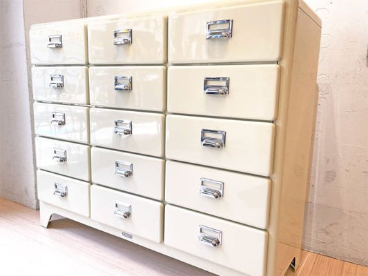 ダルトン DULTON 3カラムズ バイ 5ドロワーズ 3 columns by 5 drawers アイボリー 収納家具 スチールチェスト ★