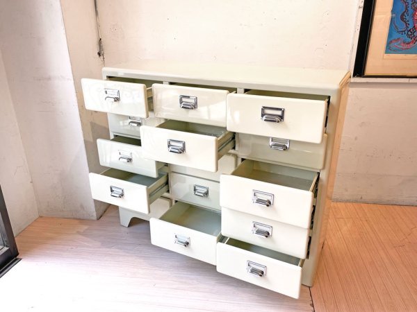 ダルトン DULTON 3カラムズ バイ 5ドロワーズ 3 columns by 5 drawers アイボリー 収納家具 スチールチェスト ★