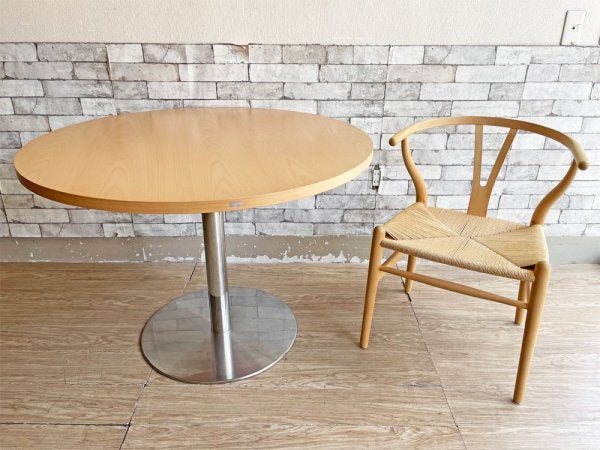 トーネット Thonet S1123 ラウンドテーブル ダイニングテーブル ビーチ材×スチール ジェームス・アーヴィン ドイツ ●