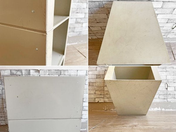 インダストリアルスタイル Industrial Style スチールキャビネット オープンタイプ 3段 奥行46cm パンチングメタル ●