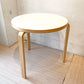 アルテック artek テーブル90B バーチ材 ホワイトラミネート天板 3本脚 アルヴァ・アアルト Alvar Aalto フィンランド 美品 ★