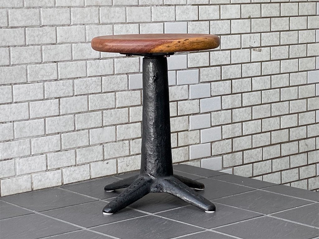 ダルトン DULTON ボノックス スツール BONOX stool Model 2045 無垢材 アイアン 昇降 インダストリアル ファクトリー ■