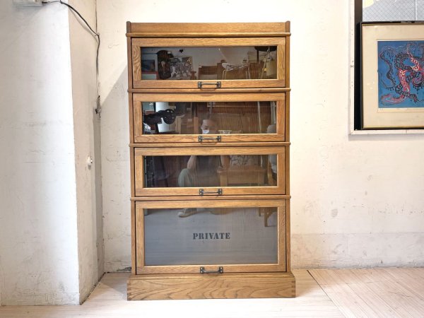 ジャーナルスタンダードファニチャー journal standard Furniture ボンド スライドキャビネット BOND SLIDE CABINET ブックケース オーク材 4段 ★