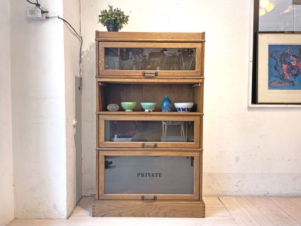 ジャーナルスタンダードファニチャー journal standard Furniture ボンド スライドキャビネット BOND SLIDE CABINET ブックケース オーク材 4段 ★