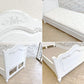 フランスベッド france bed R-1 HRL7-FB シングルベッド  ウッドフレーム ホワイト マットレス付 シャビーシック アンティークスタイル ●