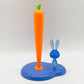 アレッシィ ALESSI バニー&キャロット Bunny & Carrot キッチンペーパーホルダー 樹脂製 ブルー ステファノ・ジョバンノーニ Stefano Giovannoni イタリア ●