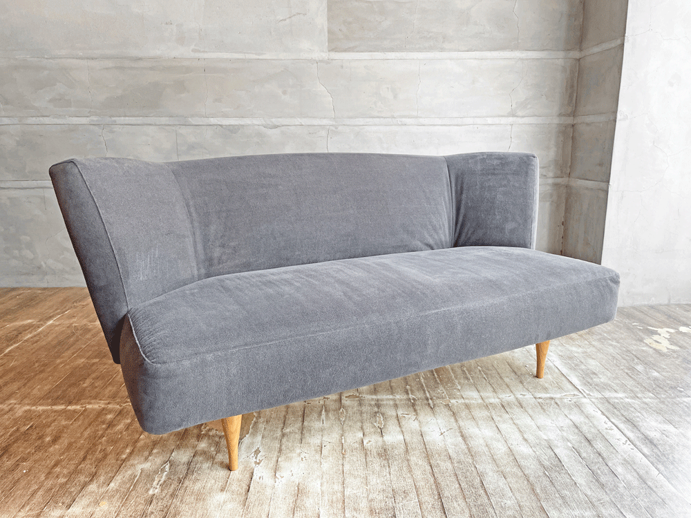 イデー IDEE カイソファ KAI SOFA グレー 2シーター 岡嶌要 オーガニックデザイン 廃番色 定価￥167,200- 現状品 ♪