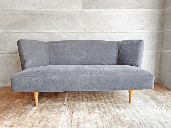 イデー IDEE カイソファ KAI SOFA グレー 2シーター 岡嶌要 オーガニックデザイン 廃番色 定価￥167,200- 現状品 ♪