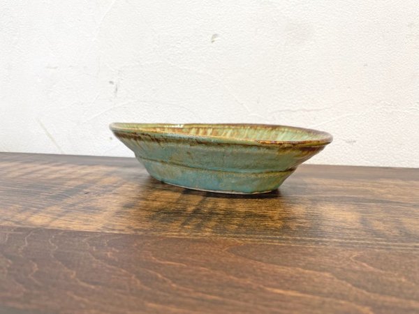 大沼 道行 オーバル 器 中鉢 ワラ灰 織部焼 現代作家 ★
