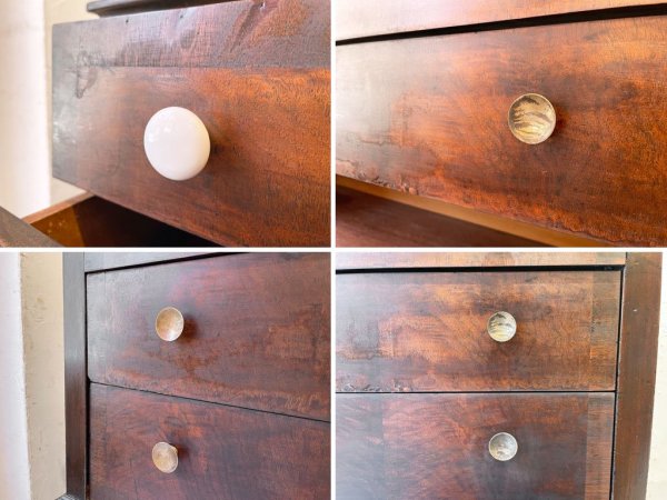 イギリス ビンテージ UK Vintage チェストライティングビューロー 3dr Chest Writing bureau バルボスレッグ アンティーク ★
