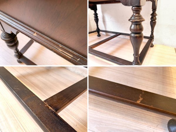 イギリス ビンテージ UK Vintage チェストライティングビューロー 3dr Chest Writing bureau バルボスレッグ アンティーク ★