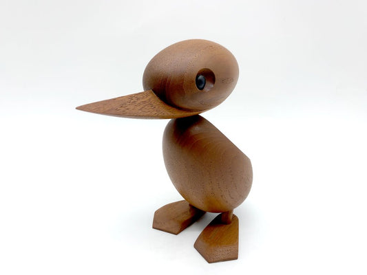 アーキテクトメイド Architectmade ダック Duck チーク無垢材 オブジェ ペーパーウェイト ハンス・ボーリン Hans Bolling デンマーク 北欧雑貨 ●