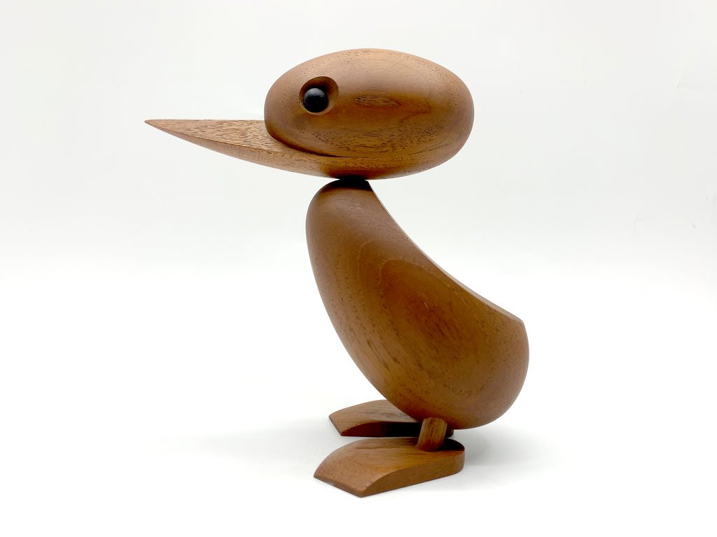 アーキテクトメイド Architectmade ダック Duck チーク無垢材 オブジェ ペーパーウェイト ハンス・ボーリン Hans Bolling デンマーク 北欧雑貨 ●