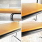 ウニコ unico ファニート FUNEAT ダイニングテーブル リビングテーブル W120 オーク材天板×スチールレッグ カフェスタイル 定価59,180円 ♪