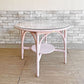 ロイドルーム LLOYD LOOM ダイニングテーブル DINING TABLE No.7130 シェルピンク ラウンド Φ92cm 英国カントリー 定価￥107,800- ●