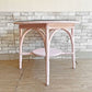 ロイドルーム LLOYD LOOM ダイニングテーブル DINING TABLE No.7130 シェルピンク ラウンド Φ92cm 英国カントリー 定価￥107,800- ●