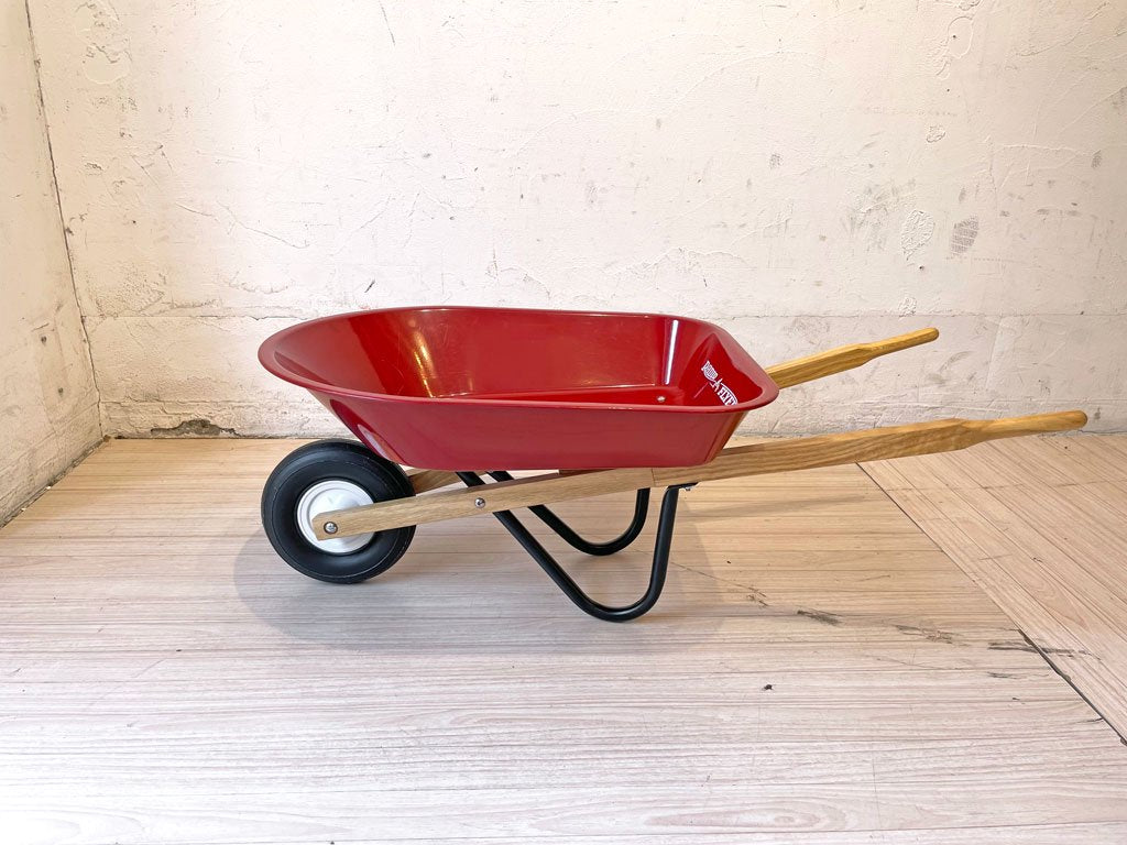 ラジオフライヤー Radio Flyer キッズ 手押し車 KID'S WHEEL BARROW 子供用 運搬 一輪 作業台車 ねこ車 廃盤 ★