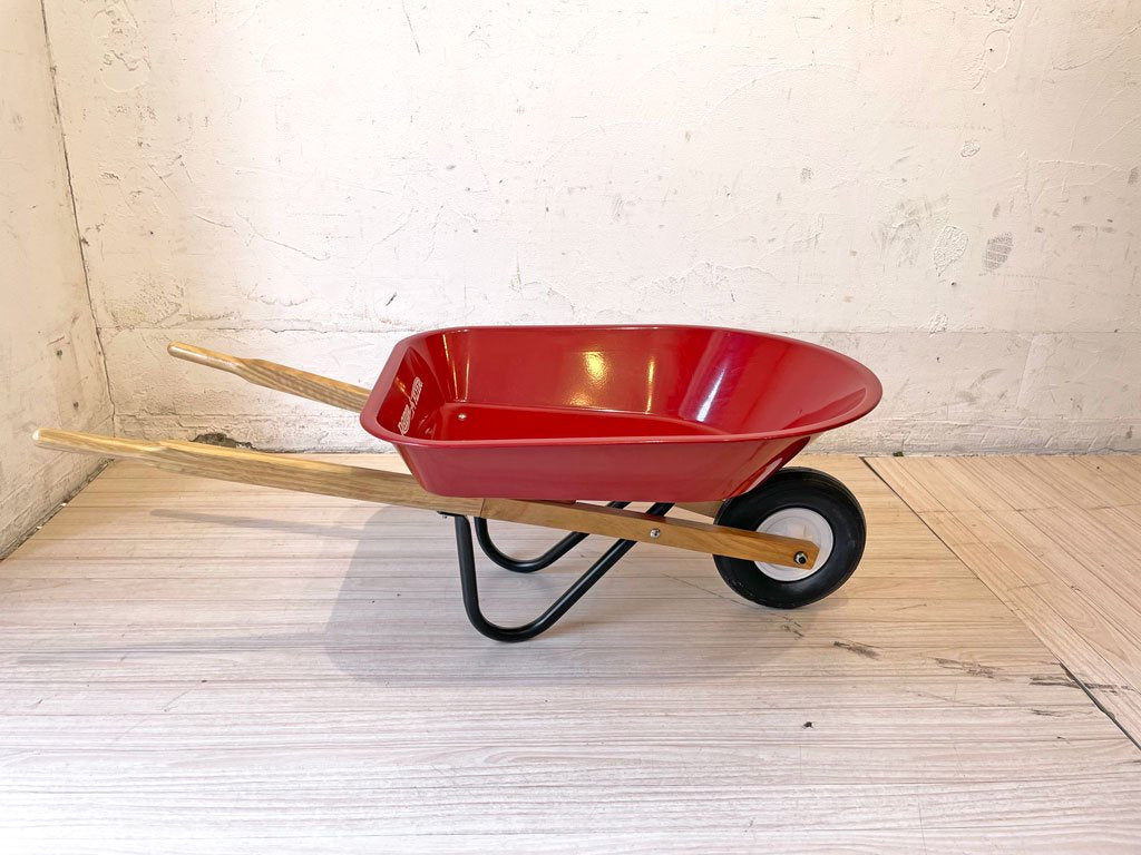 ラジオフライヤー Radio Flyer キッズ 手押し車 KID'S WHEEL BARROW 子供用 運搬 一輪 作業台車 ねこ車 廃盤 ★