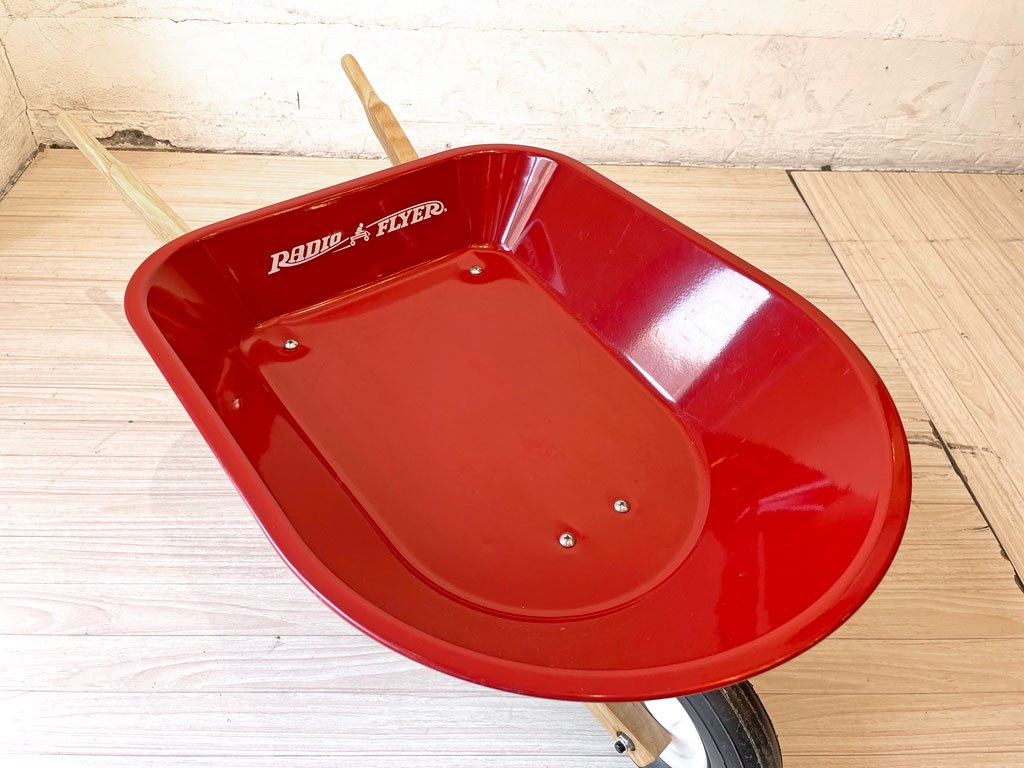 ラジオフライヤー Radio Flyer キッズ 手押し車 KID'S WHEEL BARROW 子供用 運搬 一輪 作業台車 ねこ車 廃盤 ★