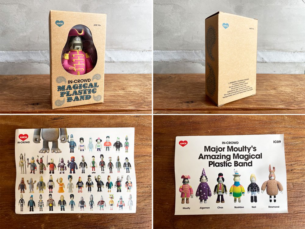 アモス トイ AMOS TOYS In Crowd Major Moulty's Amazing Magical Plastic Band フィギュア 6体セット ジェームス・ジャービス ♪