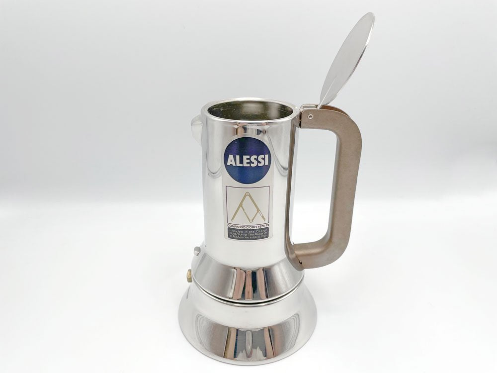 アレッシィ ALESSI 9090/3 エスプレッソメーカー 3CUP IH対応 リチャード・サパー Richard Sapper 定価26,400円 MoMA ◎