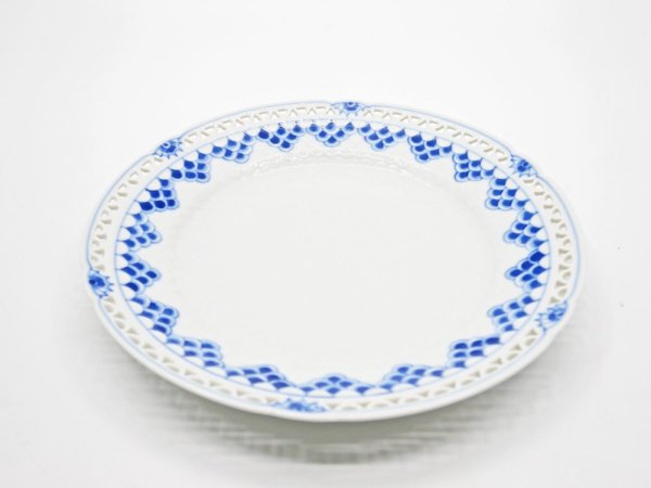 ビングオーグレンダール B&G クローンベルグ Kronberg プレート ケーキプレート 19.5cm フルレース 透かし彫り デンマーク A ●