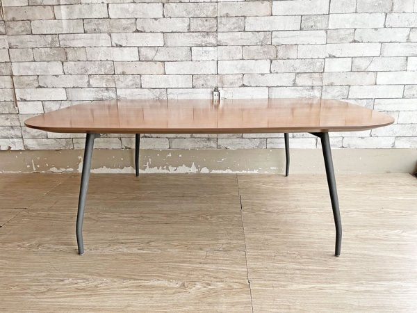 北欧モダンデザイン Scandinavian Modern Design ローテーブル リビングテーブル W120cm ブラウン 4本脚 ●