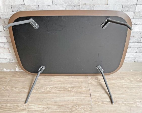 北欧モダンデザイン Scandinavian Modern Design ローテーブル リビングテーブル W120cm ブラウン 4本脚 ●
