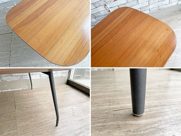 北欧モダンデザイン Scandinavian Modern Design ローテーブル リビングテーブル W120cm ブラウン 4本脚 ●