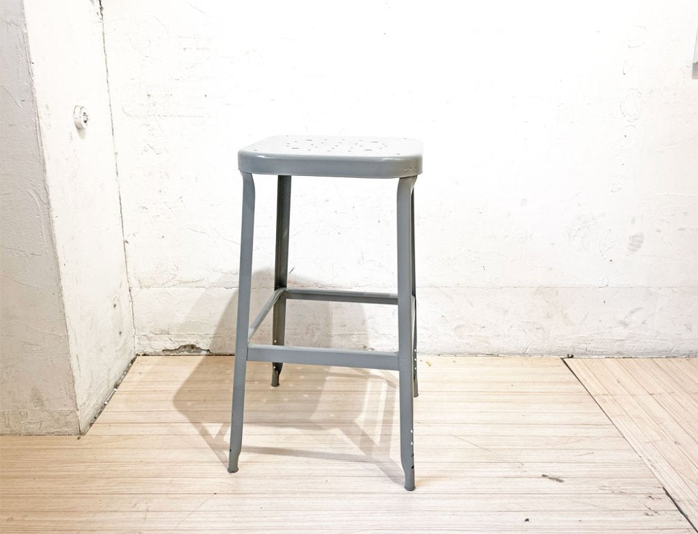 リオン LYON ファクトリースツール Factory Stool Lサイズ グレイ ハイスツール パシフィックファニチャーサービス取扱 P.F.S Dove gray 廃盤 ★