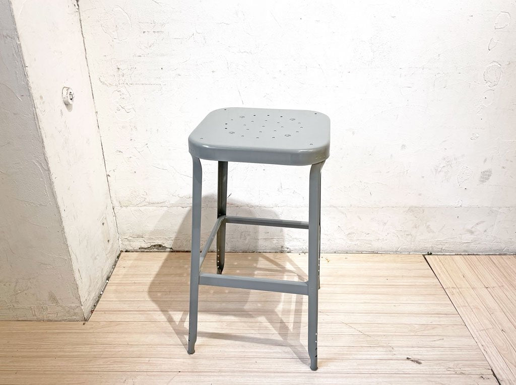 リオン LYON ファクトリースツール Factory Stool Lサイズ グレイ ハイスツール パシフィックファニチャーサービス取扱 P.F.S Dove gray 廃盤 ★