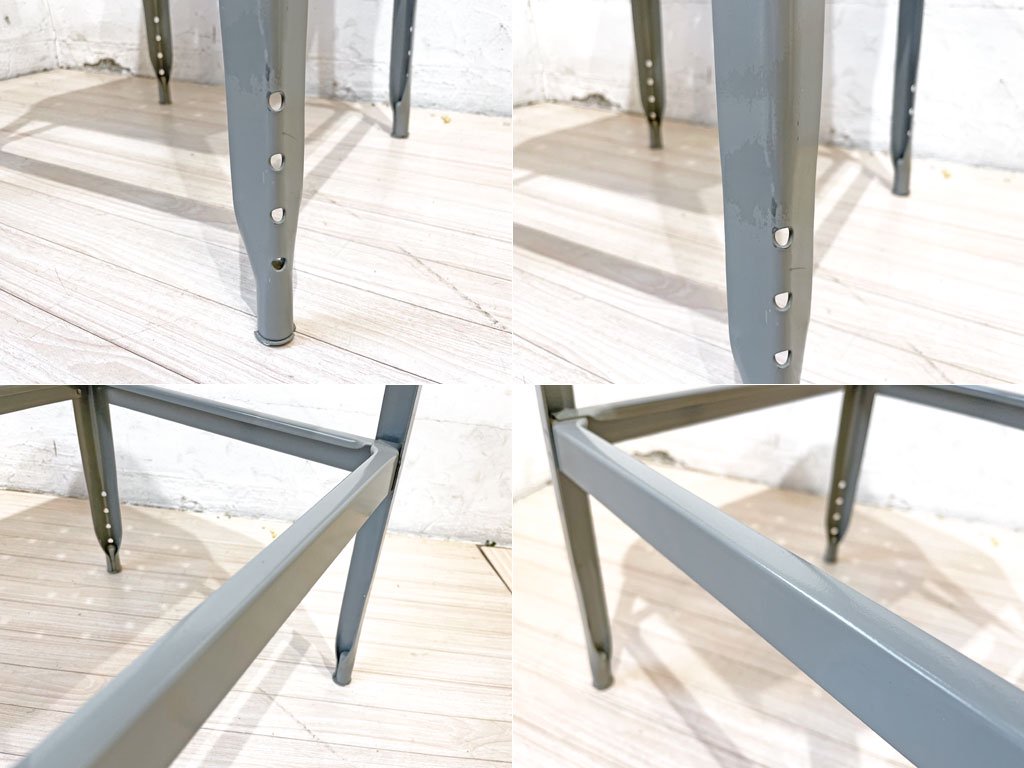 リオン LYON ファクトリースツール Factory Stool Lサイズ グレイ ハイスツール パシフィックファニチャーサービス取扱 P.F.S Dove gray 廃盤 ★